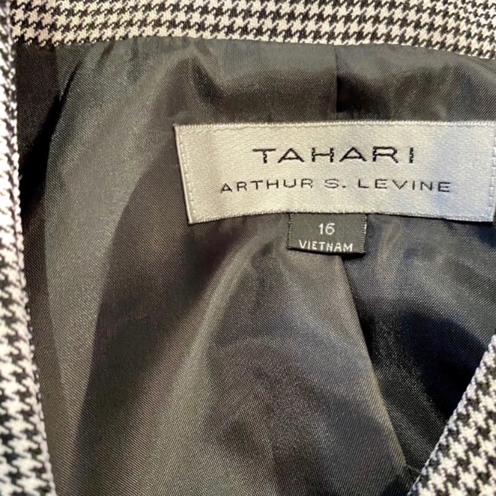 NEW Houndstooth Tahari Arthur S. Levine Blazer Size 16 - Picture 5 of 7